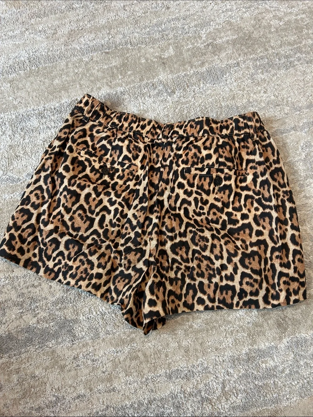 j crew leopard shorts
